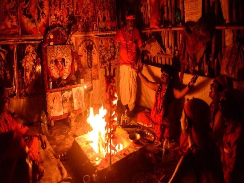*দেবী কৌশিকীর নাম অনুসারে এই অমাবস্যার নাম কৌশিকী অমাবস্যা। বৈদিক শাস্ত্রমতে এই তিথিতে, এই দেবীর উৎপত্তি হয় এবং তিনি শুম্ভ ও নিশুম্ভকে বধ করেন। তাই এই অমাবস্যার নাম কৌশিকী অমাবস্যা। এই দিনে দশ মহাবিদ্যার দ্বিতীয়া স্তরের অন্যতম দেবী মা তারা মর্ত ধামে আবির্ভূত হন। বীরভুম জেলায় অবস্থিত তারাপীঠে এই উপলক্ষে বিশাল উত্‍সব হয়৷ সকল তন্ত্রসাধকদের কাছে কৌশিকী অমাবস্যার এই রাত অতন্ত গুরুত্বপূর্ণ। সংগৃহীত ছবি। 