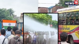 শহর জুড়ে কার্যত রণক্ষেত্রের ছবি। নবান্ন অভিযান রুখতে সতর্ক পুলিশ।