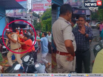 চরম অনাস্থা? ক্ষোভ? প্রকাশ্যে পুলিশকে বেধড়ক মার রাস্তার মোড়ে! ভাইরাল ভিডিও