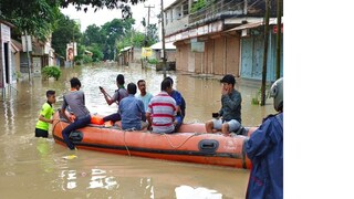 বানভাসি ত্রিপুরা, ত্রাণ শিবিরে আশ্রয় নিল দুর্গতরা