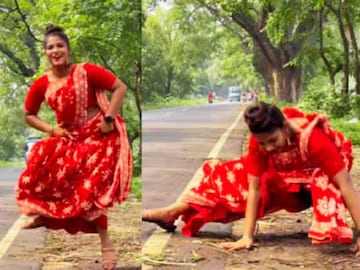 ‘তবা তবা’ গানে নাচতে গিয়েছিলেন মহিলাটি