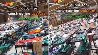 The enclosure-like structure stretches as far as the eye can see, with rows upon rows of bunk beds. (Photo: Instagram) The enclosure-like structure stretches as far as the eye can see, with rows upon rows of bunk beds. (Photo: Instagram)