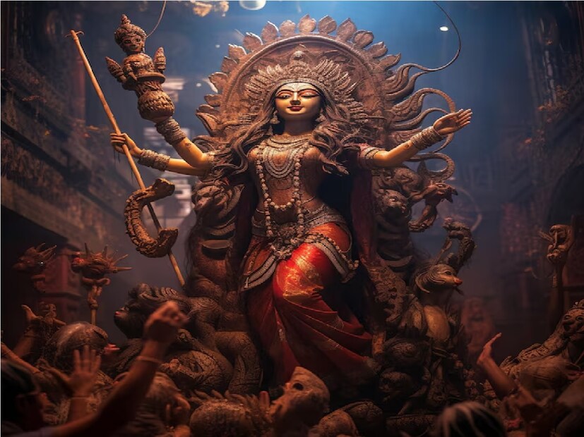 কুমারী পুজো দুর্গা অষ্টমী বা মহাঅষ্টমীতে করা হয়, নবমীতে যজ্ঞ করা হয় এবং দশমীতে শারদীয়া নবরাত্রি শেষ হয়। পুরীর কেন্দ্রীয় সংস্কৃত বিশ্ববিদ্যালয়ের জ্যোতিষী ডক্টর গণেশ মিশ্রের কাছ থেকে জেনে নিন, এই বছর শারদীয়া নবরাত্রি কখন শুরু হচ্ছে? ঘট প্রতিষ্ঠার শুভ সময় কোনটি? দুর্গা অষ্টমী ও মহানবমী কখন শুরু ও শেষ হচ্ছে৷ Photo- Representative