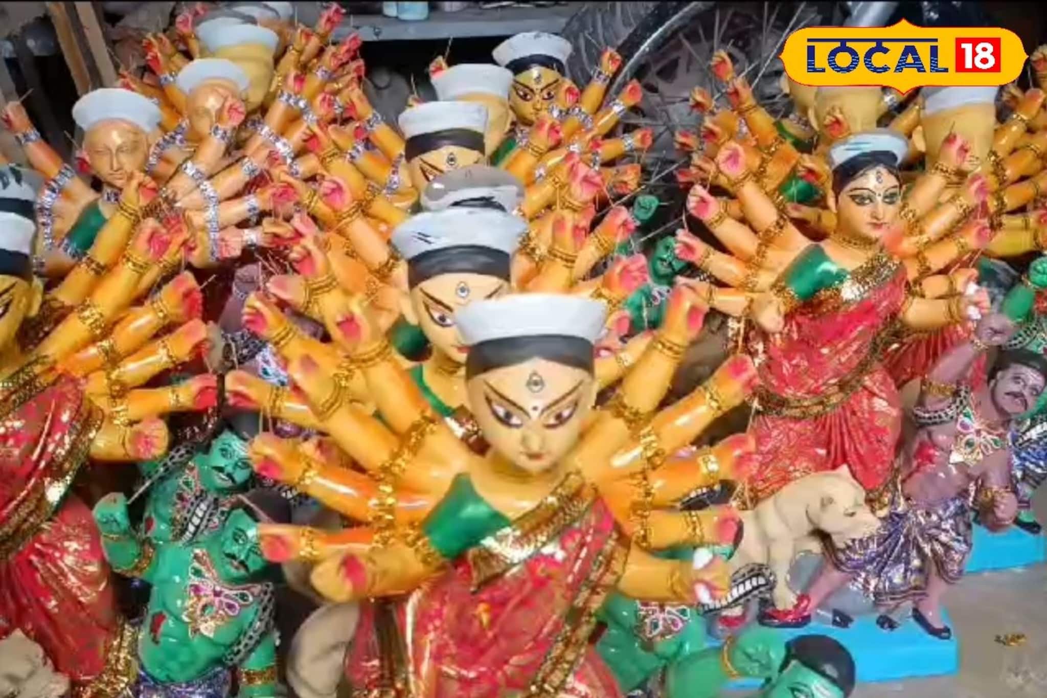 থিমের পুজো হোক কিংবা আবাসনের, ক্রমশই বাড়ছে ছোট দুর্গার চাহিদা