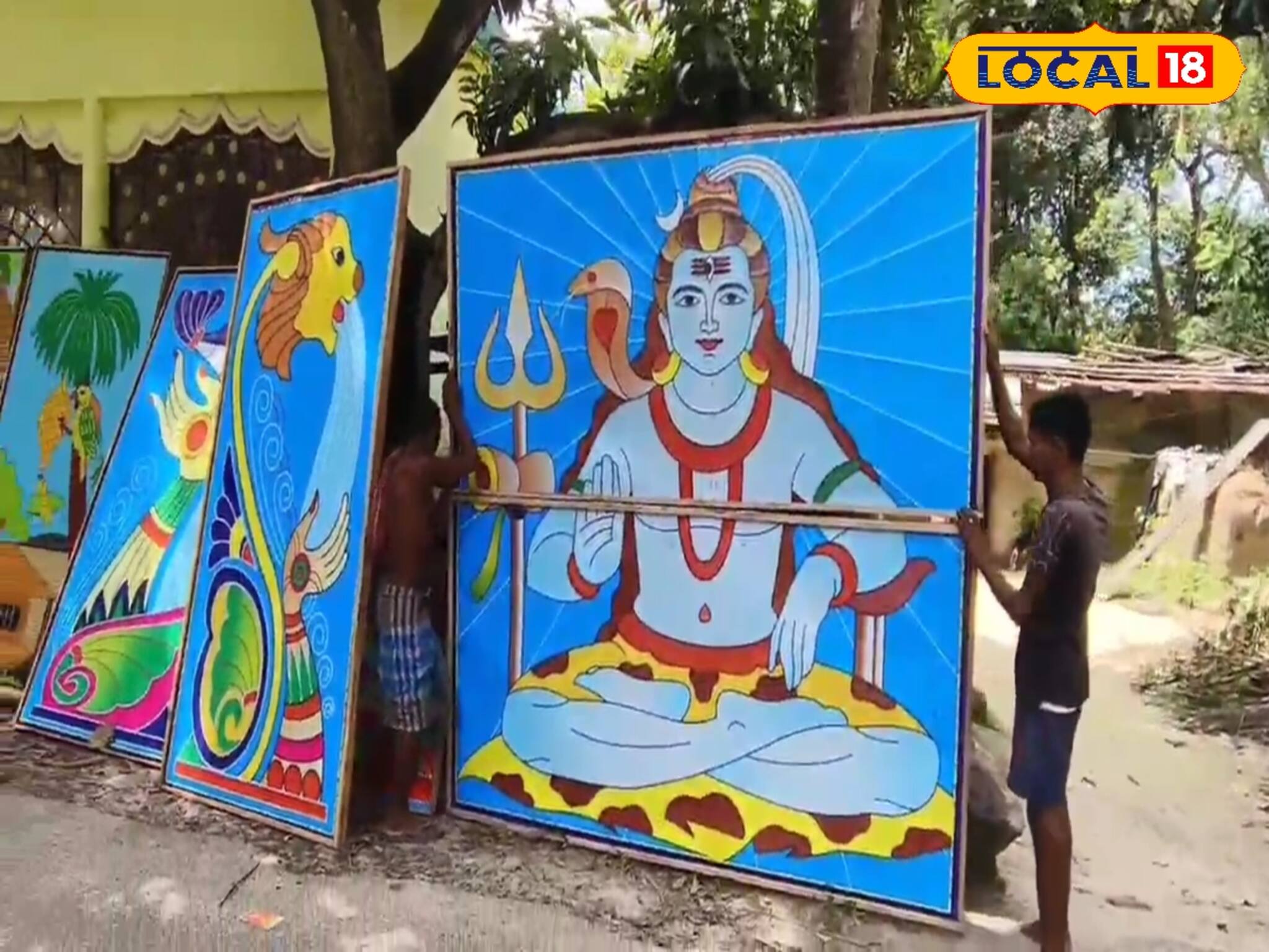 পুজোয় এখন ডিজিটাল আলোই ট্রেন্ডিং, আলোর বোর্ড তৈরিতে ব্যস্ত আলোক শিল্পীরা