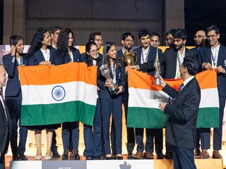 ভারতীয় মহিলা দল ও ওপেনে পুরুষরা সোনা জিতলেন - Photo Courtesy- FIDE Chess/X Account 