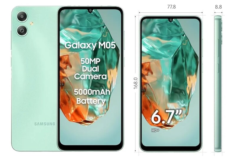 Galaxy M05 স্মার্টফোনটি অ্যান্ড্রয়েড ১৪-এর উপর ভিত্তি করে OneUI-এর সঙ্গে আসে। স্যামসাং Galaxy M05 ফোনে দুই বছরের ওএস আপডেট এবং চার বছরের নিরাপত্তা প্যাচের প্রতিশ্রুতি দেয়। ডিভাইসটি একটি ৫,০০০mAh ব্যাটারি প্যাক করে, যা ২৫W তারযুক্ত চার্জিং সমর্থন করে, তবে বেশিরভাগ Samsung ফোনের মতো, এতে বাক্সে চার্জার পাওয়া যাবে না। এখানে আরেকটি বিষয় লক্ষণীয় যে, ফোনটিতে একটি ফিঙ্গারপ্রিন্ট স্ক্যানার নেই, যা কারও কারও জন্য বিরক্তিকর হতে পারে।