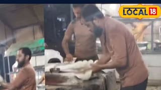 ধাবায় রুটি বানাচ্ছিলেন এক যুবক