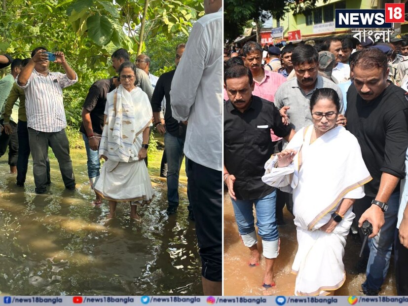 নিম্নচাপের জেরে বৃষ্টি, সঙ্গে দোসর ডিভিসির ছাড়া জল। জোড়া ফলার আক্রমণে প্লাবিত দক্ষিণবঙ্গের একাধিক এলাকা। 'এ কষ্ট চোখে দেখা যায় না!' বলে ওঠেন মমতা। সেই সঙ্গে গ্রামবাসীদের পাশে থাকার আশ্বাস দেন। 