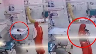 শিশু চুরির সেই মুহূর্ত। picture courtesy- X