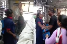 চলন্ত ট্রেনে জুতো নিয়ে সহযাত্রীর দিকে ছুটে গেলেন মহিলা, লোকাল ট্রেনে এ কী দৃশ্য