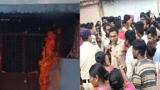 অভিযুক্তের উপর ক্ষিপ্ত হয়ে পড়ে জনতা।