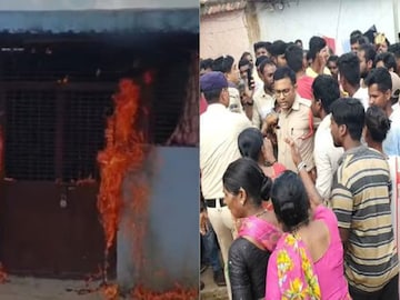 অভিযুক্তের উপর ক্ষিপ্ত হয়ে পড়ে জনতা।