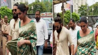 Deepika Padukone, Ranveer Singh Visit Siddhivinayak Temple To Seek Blessings Ahead of Baby's Arrival | Watch Video