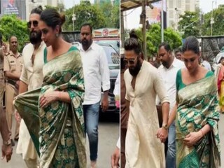Deepika Padukone, Ranveer Singh Visit Siddhivinayak Temple To Seek Blessings Ahead of Baby's Arrival | Watch Video