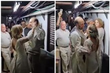 মাথার উপর আছড়ে পড়ছে ব্যালেস্টিক মিসাইল, বাঙ্কারে নাচছেন নবদম্পতি, ভিডিও ভাইরাল