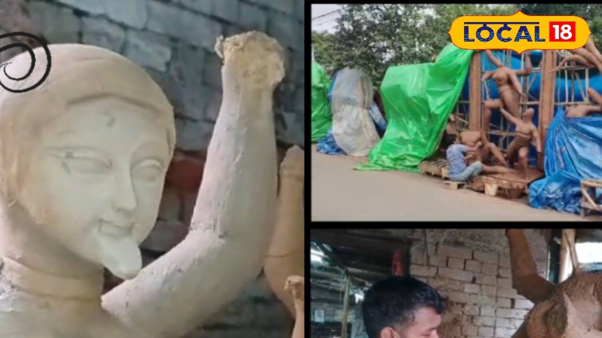 ১০০০ প্রতিমা গড়া বাকি...! 'দানা'র দাপটে নাগাড়ে বৃষ্টি, কী করবেন ওঁরা? দেখুন