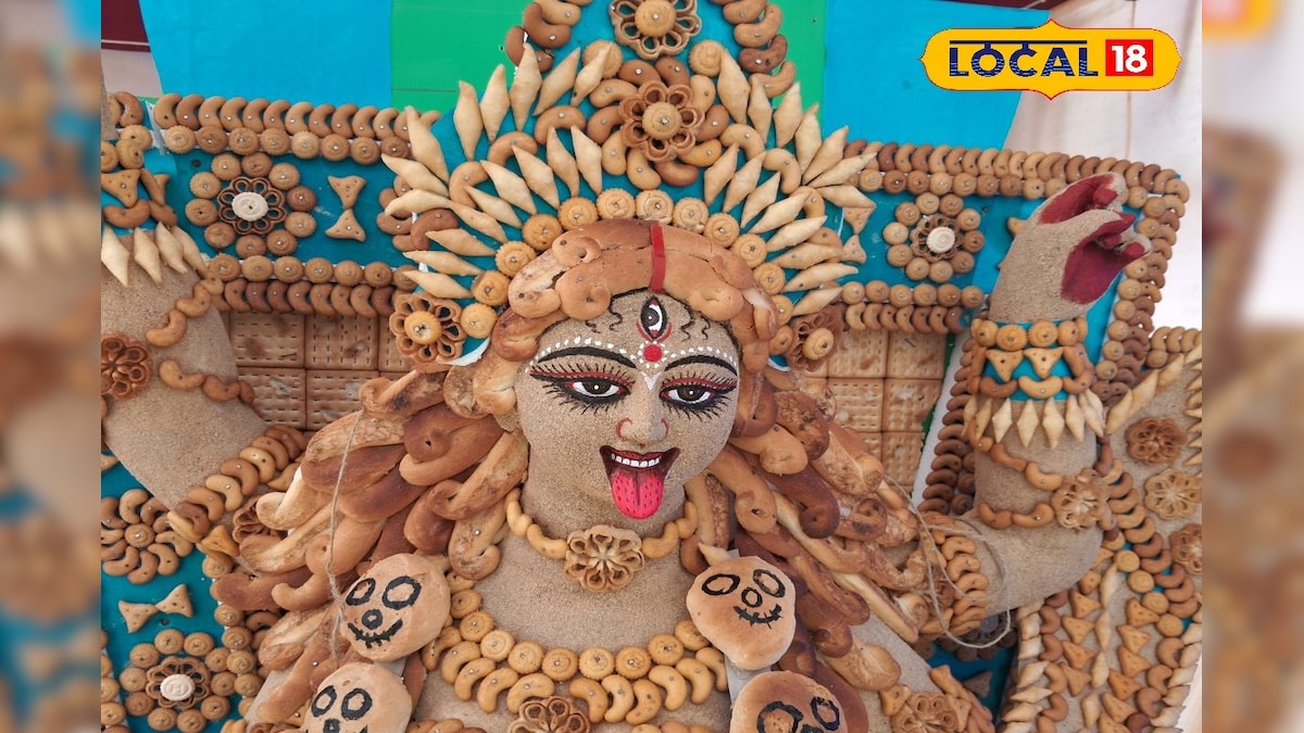 Kali Puja 2024:এক একটা বিস্কুট দিয়ে তৈরি মা কালীর প্রতিমা! অভিনব থিম দেখতে যেতে হবে সুন্দরবনের গ্রামে