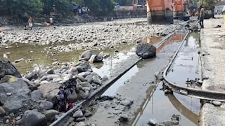 হরিদ্বারে গঙ্গার জল শুকিয়ে যেতেই এ কী বেরিয়ে এল…