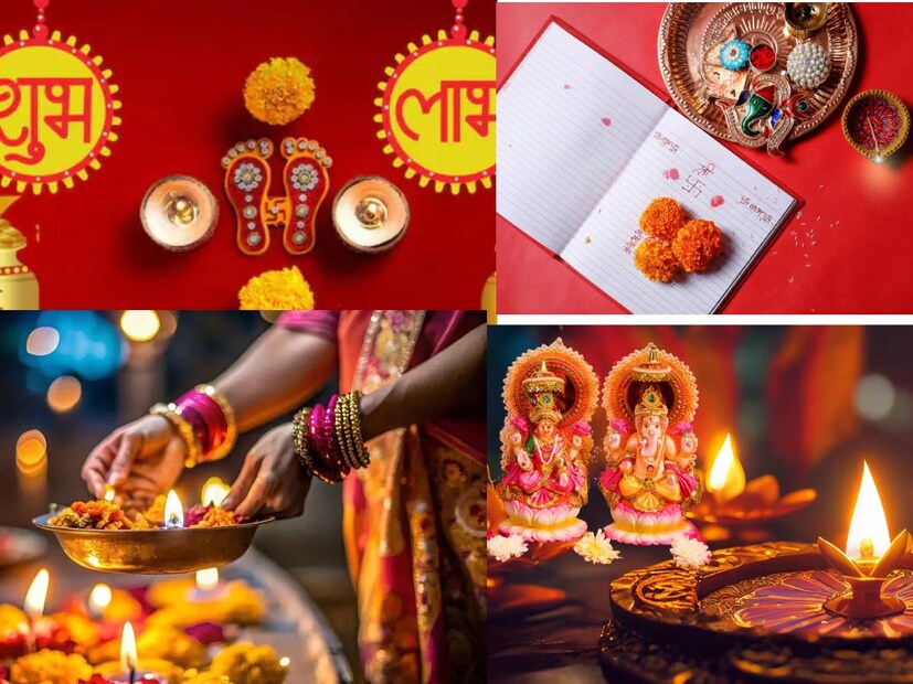 দেবী লক্ষ্মী হলেন শ্রী, সম্পদ, সৌভাগ্যের প্রতীক। প্রচলিত বিশ্বাস, দীপাবলি এবং ধনতেরসে বাড়িতে আনতে হয় ‘স্বস্তিক’, ‘শুভ লাভ’-সহ মা লক্ষ্মীর পদচিহ্ন।