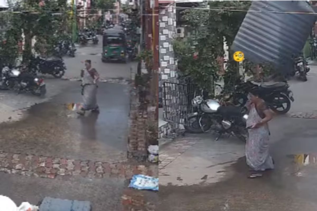 আচমকা উপর থেকে পড়ল জলের ট্যাঙ্ক! সোজা মহিলার উপর, তারপর যা হল…ভিডিও ভাইরাল আচমকা উপর থেকে পড়ল জলের ট্যাঙ্ক! সোজা মহিলার উপর, তারপর যা হল…ভিডিও ভাইরাল