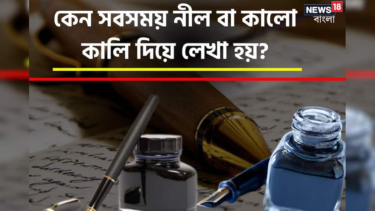 GK পৃথিবীতে তো রঙের ছড়াছড়ি, কিন্তু কেন সবসময় নীল বা কালো কালি দিয়ে