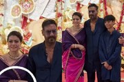 কী কাণ্ড! পুজো প্যান্ডেলে অজয়কে চিমটি কেটে কীসের ইঙ্গিত করলেন কাজল? ভাইরাল ভিডিও