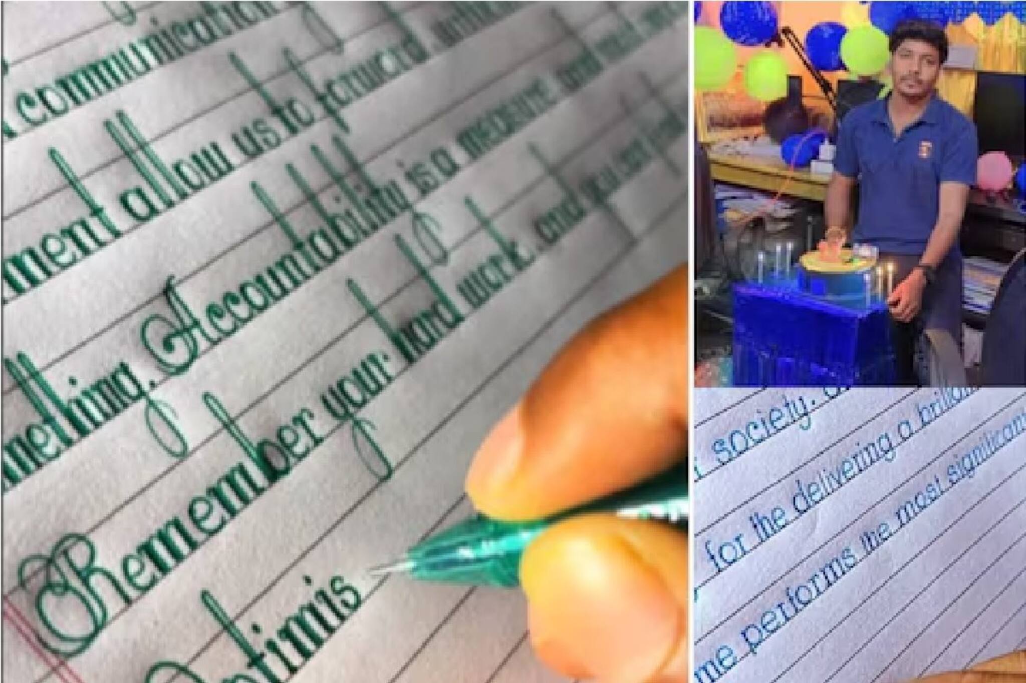 পেনের দামে কিছু এসে যায় না, হাতের গুণেই কামাল, সস্তার এই পেনে মুক্তোর মতো লেখা