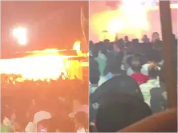 আতশবাজির এক ফুলকি থেকে দাউদাউ আগুন...! বিস্ফোরণ! দীপাবলির আমেজে মন্দিরে আতঙ্ক, জখম ১৫০   
