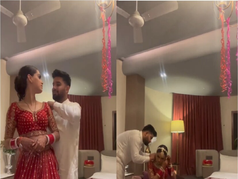 বিয়ের পর নতুন পাত্র-পাত্রীর হানিমুনের ভিডিও আজকাল খবরের শিরোনামে। ভাইরাল হওয়া এই ভিডিওটি এখন পর্যন্ত অনেকেই দেখেছেন, আবার কেউ কেউ ভিডিওটি শেয়ারও করেছেন। ভিডিওটিতে দুজনেই  রোমান্টিক হওয়ার চেষ্টা করেছে।  ভিডিওর ক্যাপশন হল: Expectations vs Reality- অর্থাৎ কী প্রত্যাশা থাকে আর কী হয়...Photo Courtsey- arushirahulofficial_