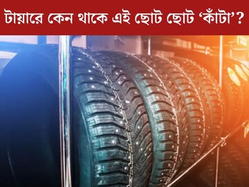 গাড়ির টায়ারে কেন থাকে এই ছোট ছোট ‘কাঁটা’? এর আসল কাজ কী?