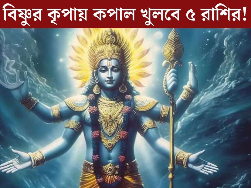 জ&#x200d;্যোতিষশাস্ত্র অনুসারে চার মাস পর যোগ নিদ্রা ভাঙতে চলেছে ভগবান বিষ্ণুর। এর সরাসরি প্রভাব পড়তে চলেছে ১২ রাশির জাতক জাতিকার উপরেই। তবে বিশেষভাবে উপকৃত হতে চলেছে ৫ রাশির জাতক জাতিকারা। 
