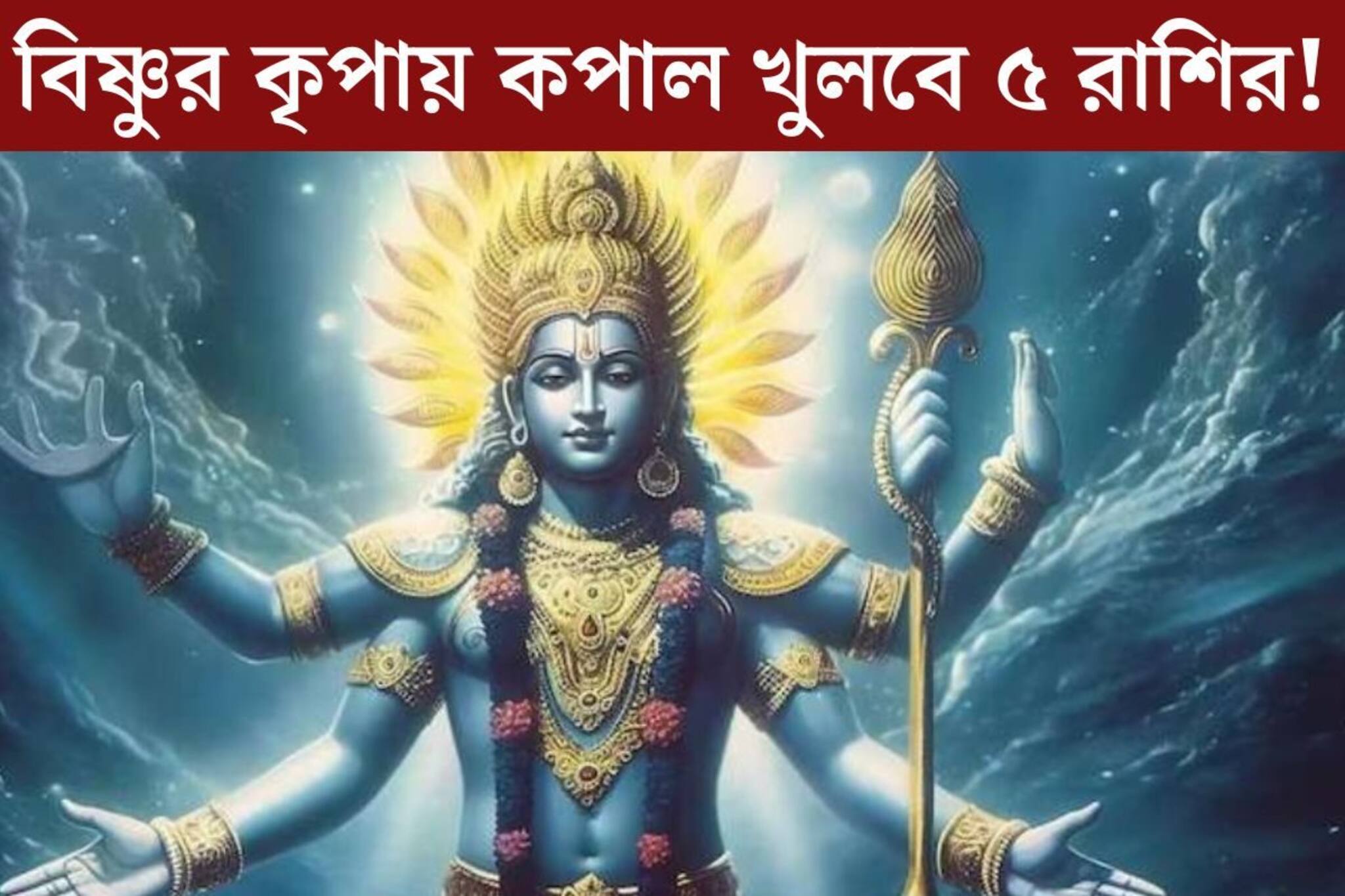 ৪ মাস পর যোগনিদ্রা ভাঙবে বিষ্ণুর! কপাল খুলবে ৫ রাশির, ধন সম্পদ উপচে পড়বে