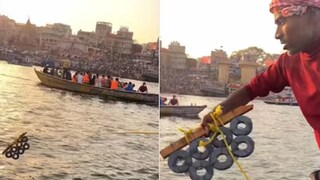 মাঝগঙ্গায় চুম্বক ছুড়ে দিল কিশোর... বার করে আনতেই যা উঠে এল ! (Photo: Instagram)