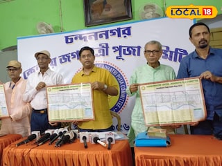 কেন্দ্রীয় পুজো কমিটির রুট ম্যাপ প্রকাশের ছবি কেন্দ্রীয় পুজো কমিটির রুট ম্যাপ প্রকাশের ছবি