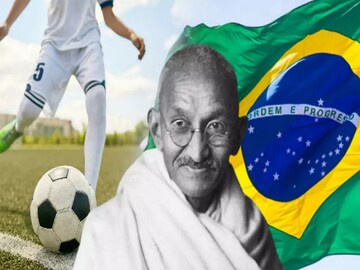 বিশ্ব চ্যাম্পিয়ন ব্রাজিলের ক্লাবের হয়ে ফুটবল খেলেছেন মহাত্মা গান্ধি!আসল ঘটনা কী?