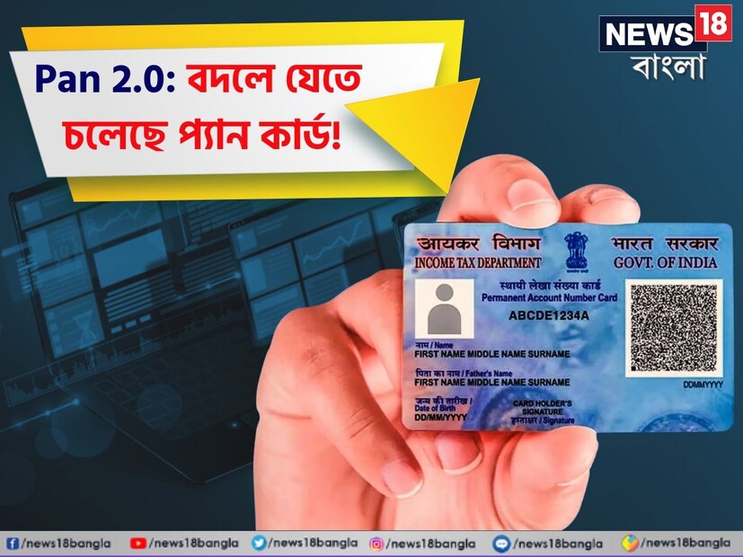 প্যান কার্ড নিয়ে বড় ঘোষণা ৷ এবার বদলে যেতে চলেছে সকলের প্যান কার্ড ৷  সোমবার কেন্দ্রীয় মন্ত্রিসভার বৈঠকে এই সিদ্ধান্ত নেওয়া হয়েছে। নতুন প্যান কার্ড কার্ডে এবার থেকে থাকবে কিউআর কার্ড ৷ নতুন এই প্রকল্পের নাম দেওয়া হয়েছে প্যান ২.০ ৷ 