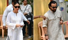 ভোটের দিন পোশাকে চমক, করিনা-সইফ কী পরে গেলেন ভোট বুথে, দেখুন