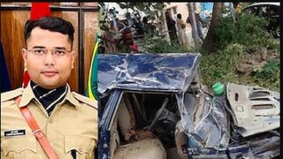 নিহত আইপিএস অফিসার হর্ষ বর্ধন (বাঁদিকে)৷ এই গাড়িতেই যাচ্ছিলেন তিনি৷ নিহত আইপিএস অফিসার হর্ষ বর্ধন (বাঁদিকে)৷ এই গাড়িতেই যাচ্ছিলেন তিনি৷