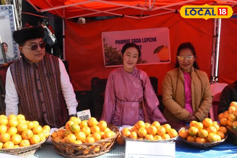 কালিম্পংয়ে জমজমাট কমলালেবু উৎসব।এখানে কমলালেবুর প্রদর্শনীর পাশাপাশি মঞ্চ তৈরি করে সাংস্কৃতিক অনুষ্ঠানের আয়োজনও করা হয়েছিল।