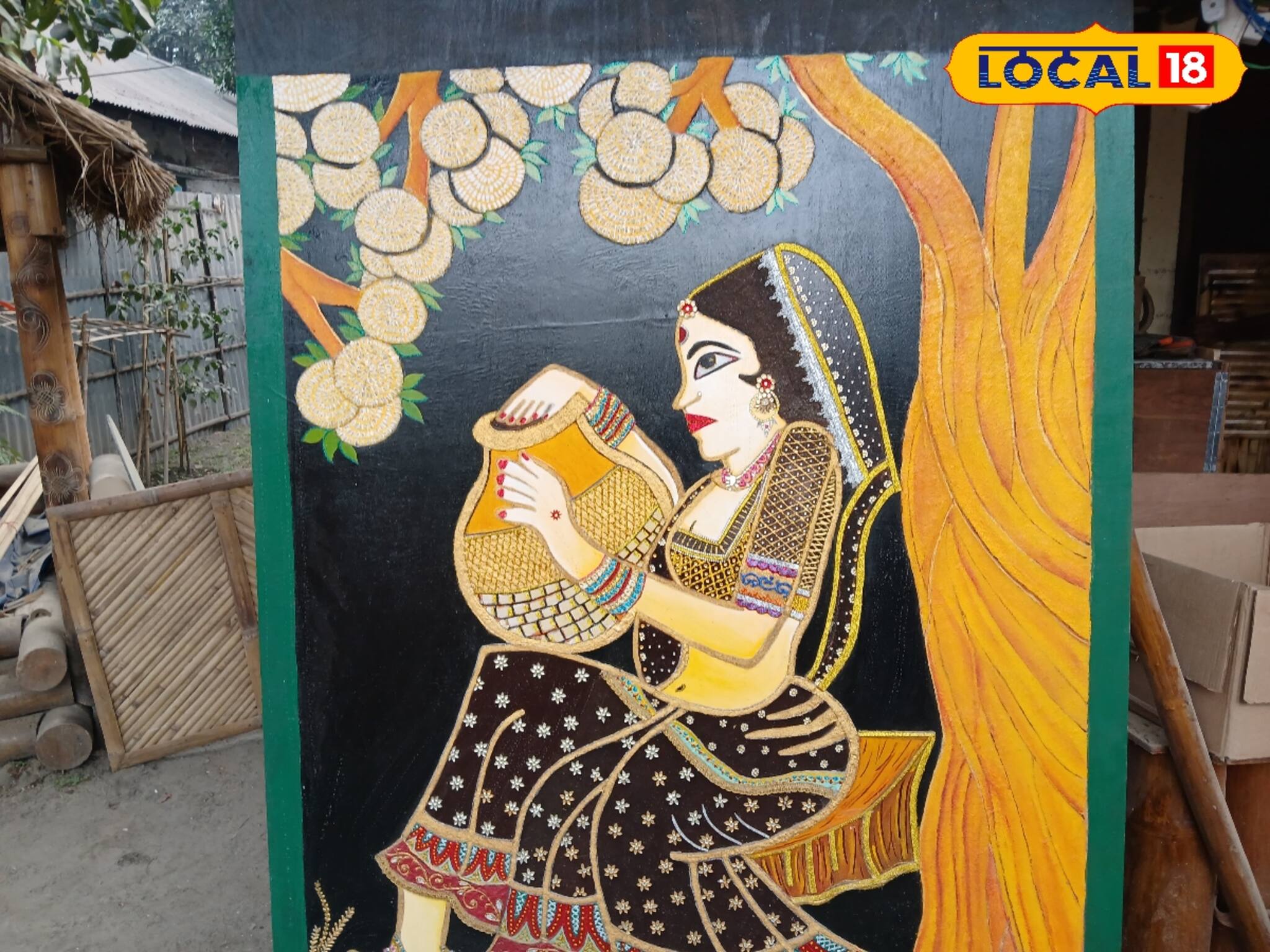 গুঁড়ো গুঁড়ো পাথর দিয়ে এমন আর্ট ওয়ার্ক! দেবাশীষ কুন্ডুর শিল্পকলায় মুগ্ধ সকলে