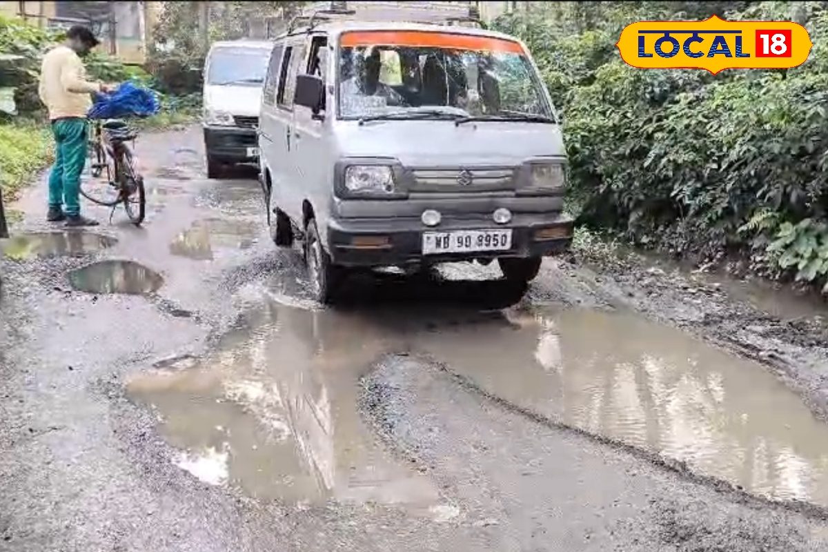 বেহাল দশা রাজ্য সড়কের, জীবনের ঝুঁকি নিয়ে চলছে যাতায়াত