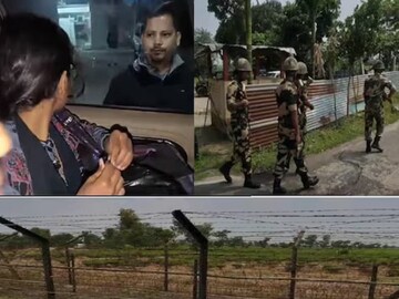 রাতে সীমান্তের কাছে দাঁড়িয়ে ছিল মেয়েটি