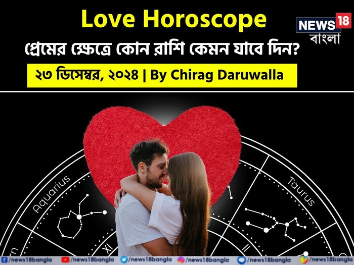 Love Horoscope Today: ২৩ ডিসেম্বর ২০২৪- কেমন যাবে আজকের প্রেমজীবন; জানাচ্ছেন জ্যোতিষী চিরাগ দারুওয়ালা