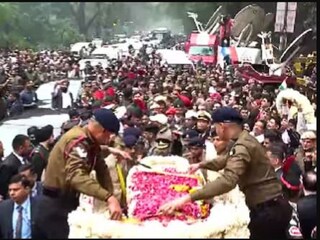 শেষযাত্রায় মনমোহন সিং৷ 