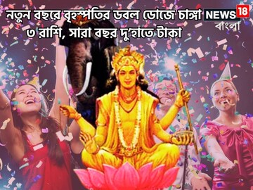 নতুন বছরে বৃহস্পতির ডবল ডোজে চাঙ্গা ৩ রাশি, সারা বছর দু’হাতে টাকা আসছে