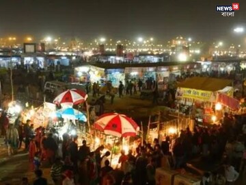 রাত পোহালেই শুরু শান্তিনিকেতনের পৌষ মেলা