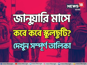 জানুয়ারি মাসে কবে কবে বন্ধ থাকবে স্কুল-কলেজ...? 'লং-উইকেন্ড' কতগুলি? ছুটির লিস্ট জানুয়ারি মাসে কবে কবে বন্ধ থাকবে স্কুল-কলেজ...? 'লং-উইকেন্ড' কতগুলি? ছুটির লিস্ট