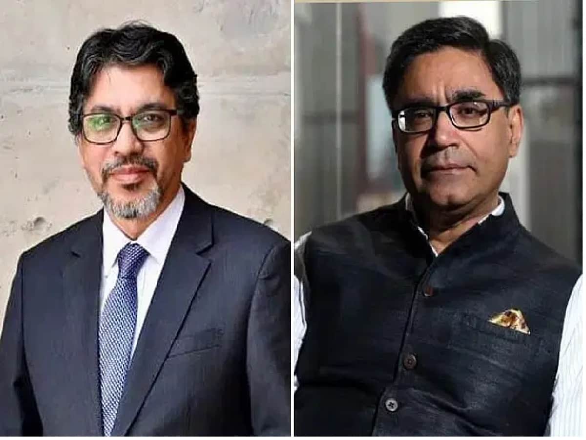 বাংলাদেশের পররাষ্ট্রসচিব মো. জসীম উদ্দিন (বাঁয়ে) ও ভারতের পররাষ্ট্রসচিব বিক্রম মিশ্রিছবি: সংগৃহীত