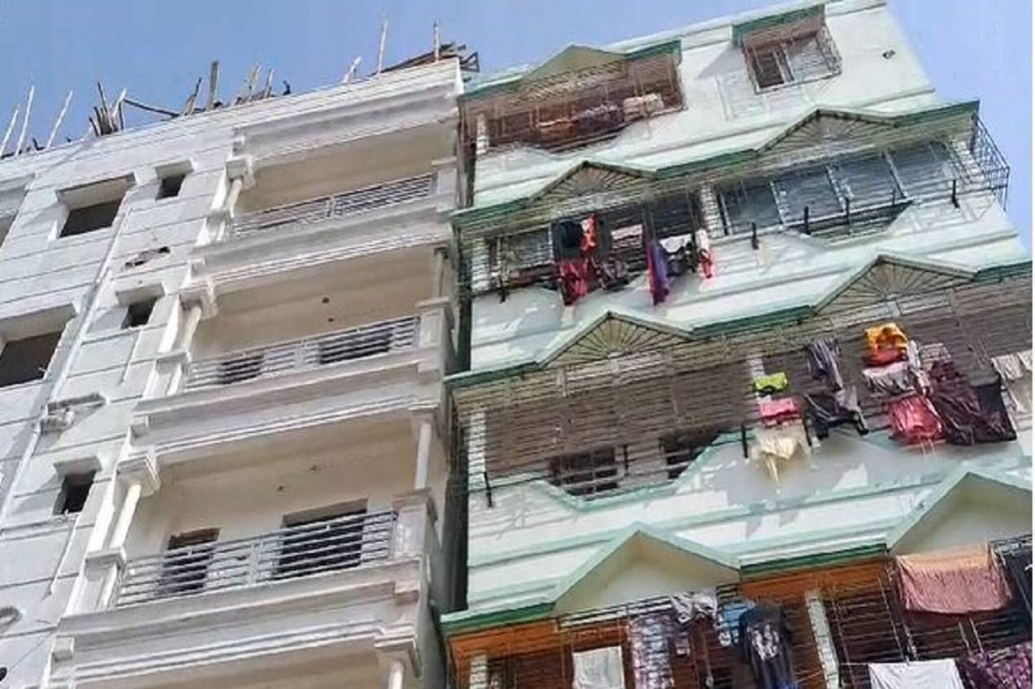 বাঘাযতীনের পর ট্যাংরা, ফের হেলে পড়ল বহুতল! তীব্র আতঙ্ক এলাকায়